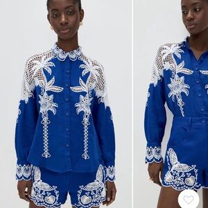 FARM Rio Palms Richelieu Long Sleeve Shirt M - EXCLUSIVE SHIRT